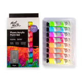 Fluro Acrylic Paint Set Premium 8pc x 36ml