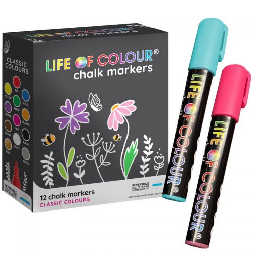 Liquid Chalk Markers - 6mm Medium Tip - Life of Colour