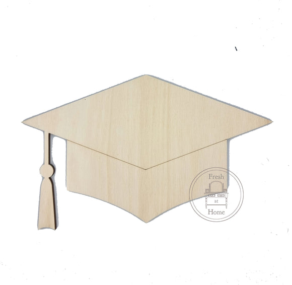 Graduation Hat - Wooden Blank - Fresh at Home