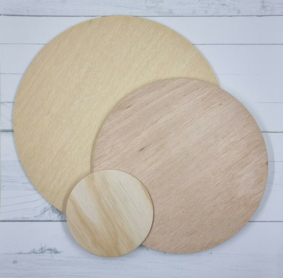 3mm Round Wooden Blank - Various Sizes - Fresh at Home