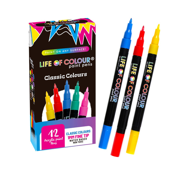 Classic Colour Paint Pens - Fine Tip