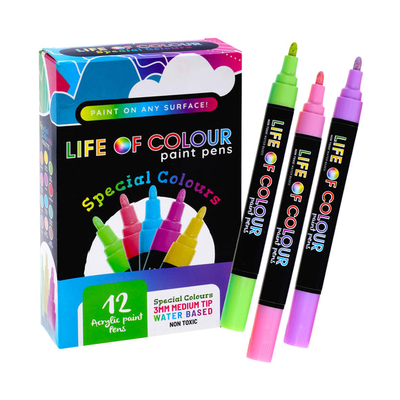 Special Colour Paint Pens - Medium Tip