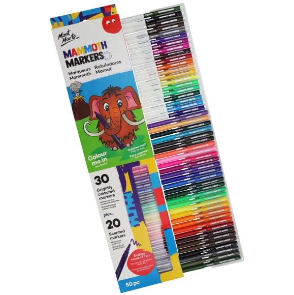 Mont Marte - Mammoth Markers Set 50 Piece